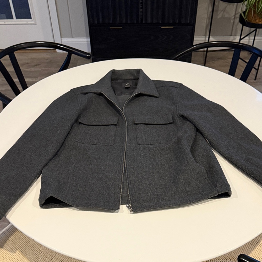 H&M Charcoal Zip-Up Jacket